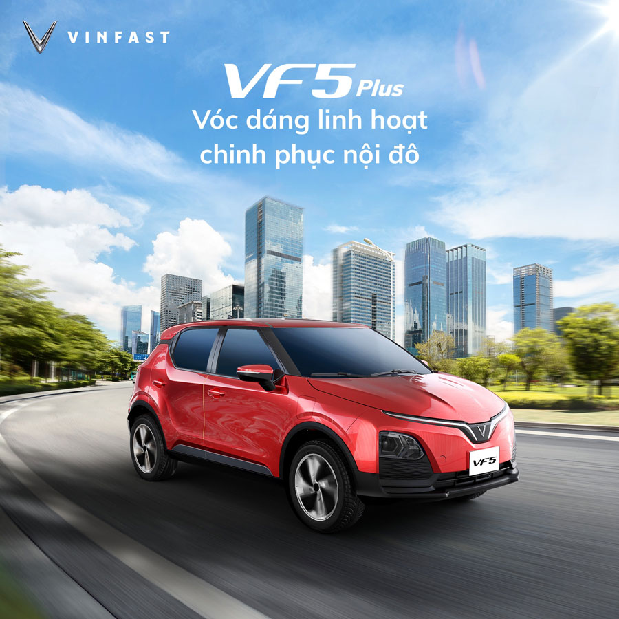 VinFast VF 5 Plus - Xe điện đô thị quốc dân